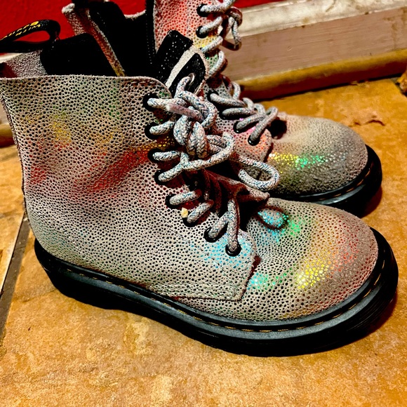 Dr. Martens Other - Girls Grey Rainbow Dot Dr. Martens Size 12